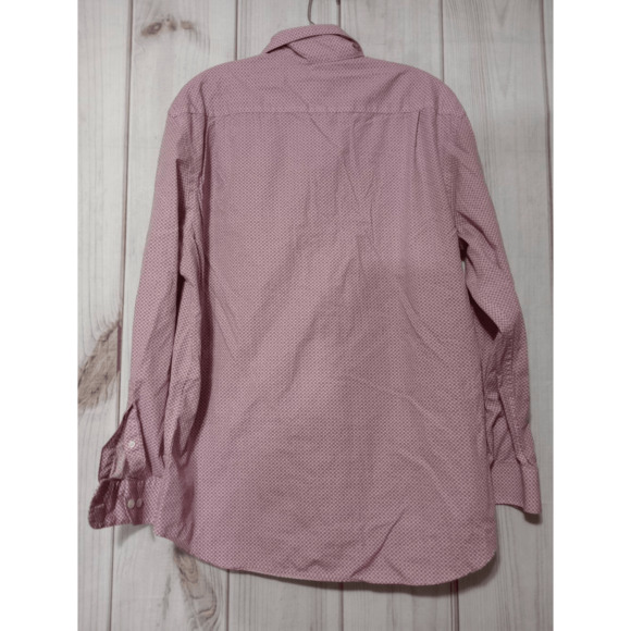 Pronto Oumo Shirt Men's 17 Button Front Red Long Sleeve - Picture 2 of 8